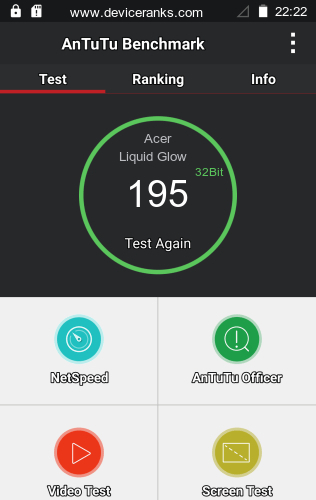 AnTuTu Acer Liquid Glow