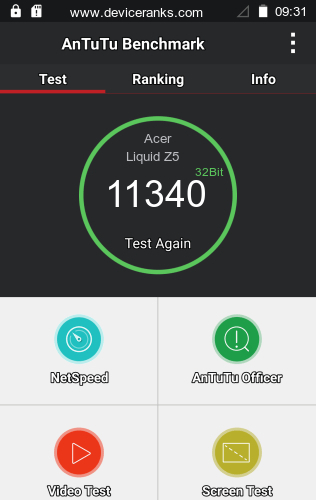 AnTuTu Acer Liquid Z5