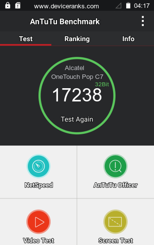 AnTuTu Alcatel OneTouch Pop C7