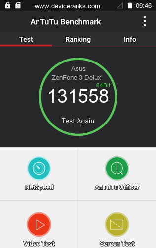 AnTuTu Asus ZenFone 3 Deluxe SD821