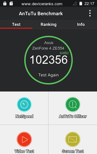 AnTuTu Asus ZenFone 4 ZE554KL SD660