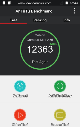 AnTuTu Celkon Campus Mini A350