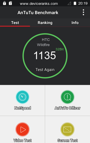 AnTuTu HTC Wildfire