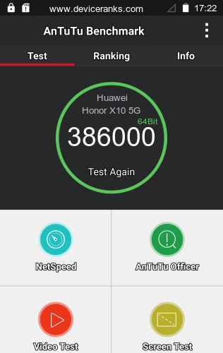 AnTuTu Huawei Honor X10 5G
