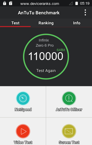 AnTuTu Infinix Zero 6 Pro