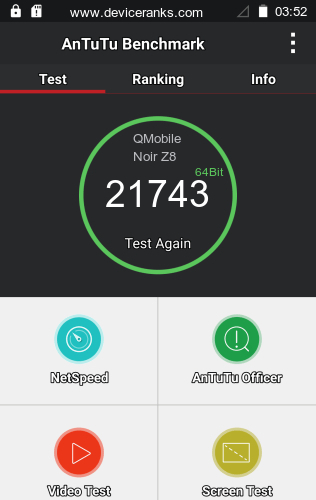 AnTuTu QMobile Noir Z8