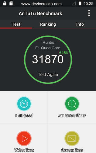 AnTuTu Runbo F1 Quad Core